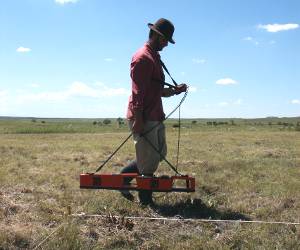 geophysical survey with an EM38 conductivity meter