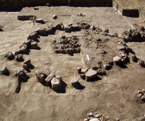 Excavated stone ring (tipi ring) feature